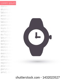 Vector icon clock 10 EPS . Lorem Ipsum Illustration design