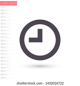Vector icon clock 10 EPS . Lorem Ipsum Illustration design