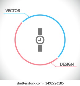 Vector icon clock 10 EPS . Lorem Ipsum Illustration design