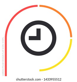 Vector icon clock 10 EPS . Lorem Ipsum Illustration design