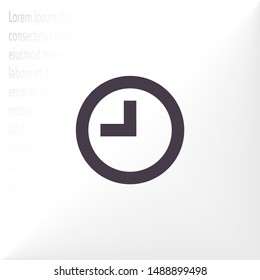 Vector icon clock 10 EPS . Lorem Ipsum Illustration design