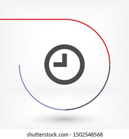 Vector icon clock 10 EPS . Lorem Ipsum Illustration design