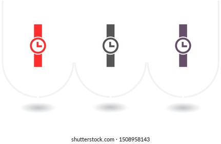 Vector icon clock 10 EPS . Lorem Ipsum Illustration design