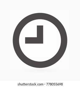 Vector icon clock 10 EPS