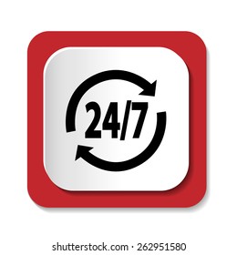 Vector icon clock service