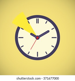 Vector Icon Clock Ticking Hour Stock Vector (Royalty Free) 371677000 ...