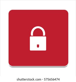 vector icon to close the lock