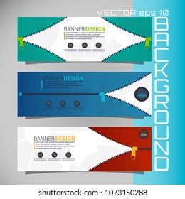 Vector icon closed and open zipper, fastener. Zipper buttoned.Poster flyer pamphlet brochure cover design.Can be used for presentation, flyer and leaflet, brochure, corporate report, marketing.