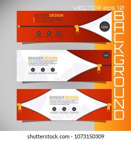 Vector icon closed and open zipper, fastener. Zipper buttoned.Poster flyer pamphlet brochure cover design.Can be used for presentation, flyer and leaflet, brochure, corporate report, marketing.