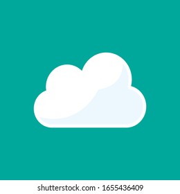 
Vector icon of a cloud.