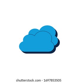 vector icon cloud
isometric. 3d  sign isolated on white background.