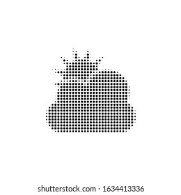 vector icon cloud weather
in halftone 