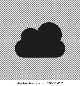 vector icon cloud weather on a transparent background
