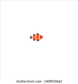 vector of icon clown fish