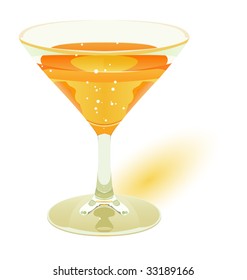 vector icon of a cocktail, drink