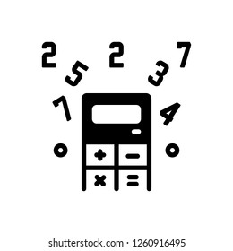 Vector icon for coefficient