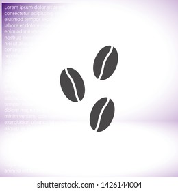 Vector icon coffee 10 EPS . Lorem Ipsum Illustration design