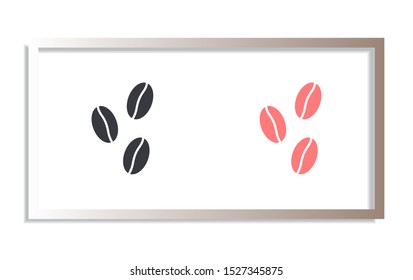 Vector icon coffee 10 EPS . Lorem Ipsum Illustration design