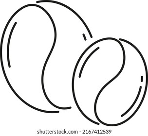 Icono vector de las vigas de café; Ilustración editable de la cafeína