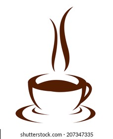 Vector icon of coffee cup