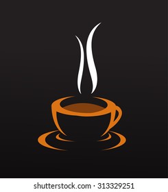 Vector icon of coffee cup