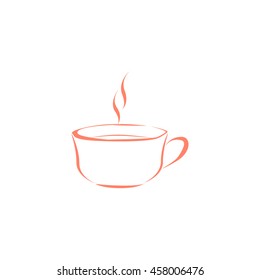 Vector icon of coffee cup
