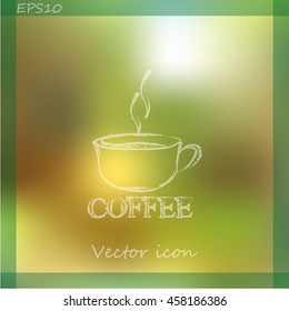 Vector icon of coffee cup