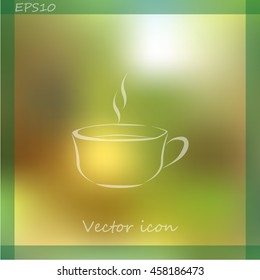Vector icon of coffee cup