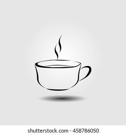 Vector icon of coffee cup