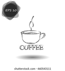 Vector icon of coffee cup
