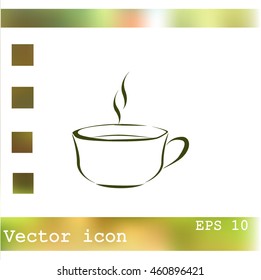 Vector icon of coffee cup
