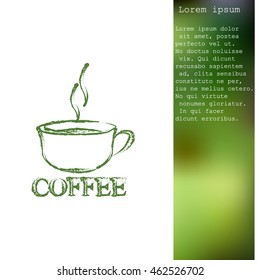 Vector icon of coffee cup