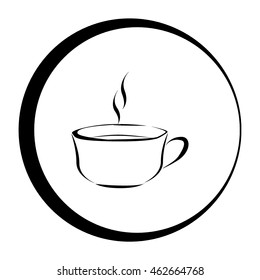 Vector icon of coffee cup