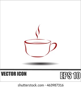 Vector icon of coffee cup