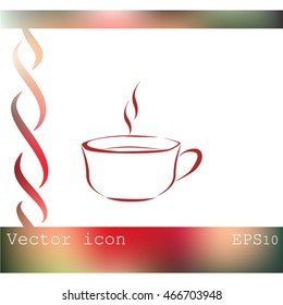 Vector icon of coffee cup