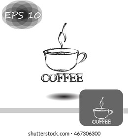 Vector icon of coffee cup