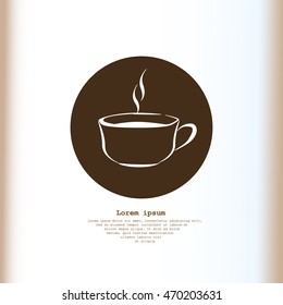 Vector icon of coffee cup