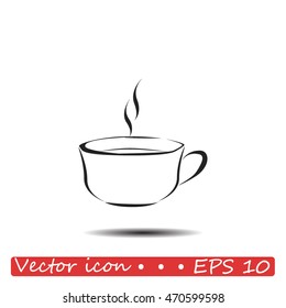 Vector icon of coffee cup