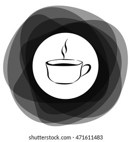 Vector icon of coffee cup