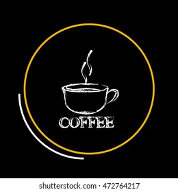 Vector icon of coffee cup