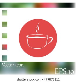 Vector icon of coffee cup
