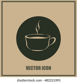 Vector icon of coffee cup