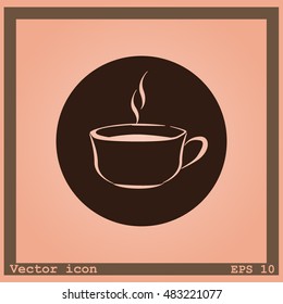 Vector icon of coffee cup