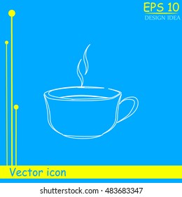 Vector icon of coffee cup