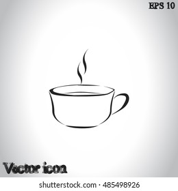 Vector icon of coffee cup
