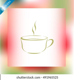 Vector icon of coffee cup