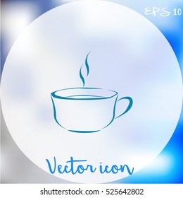 Vector icon of coffee cup