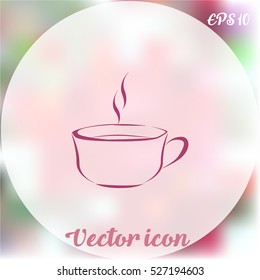Vector icon of coffee cup
