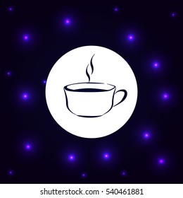 Vector icon of coffee cup