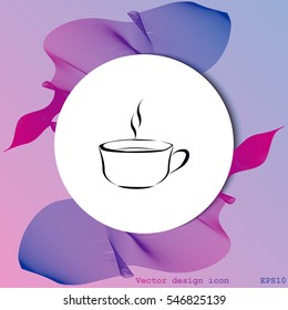 Vector icon of coffee cup